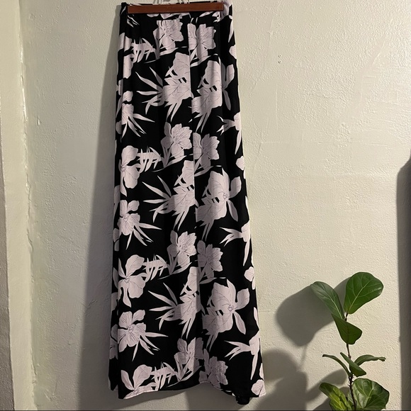 SMYM Hawaiian floral print maxi slit skirt SMALL - Picture 10 of 10
